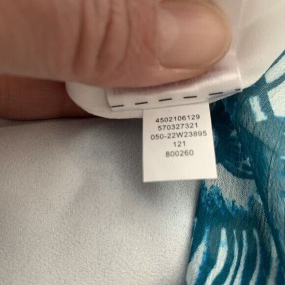 WHBM Sleeveless Nautilus Shirt Dress Women’s Size 2 Midi Button Front Belted - Picture 8 of 9